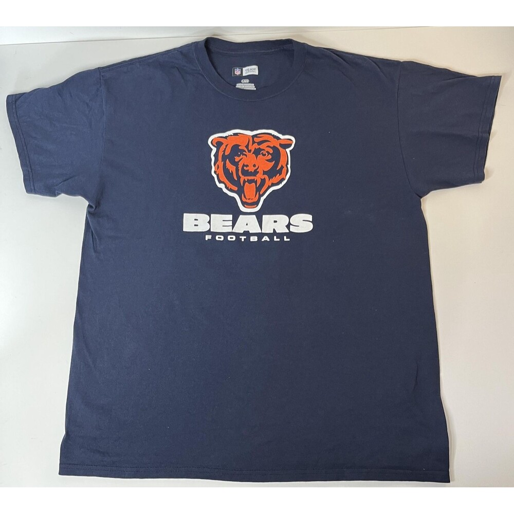 Chicago Bears Shirt Mens Large Blue NFL Football Graphic Tee NFL Team Apparel